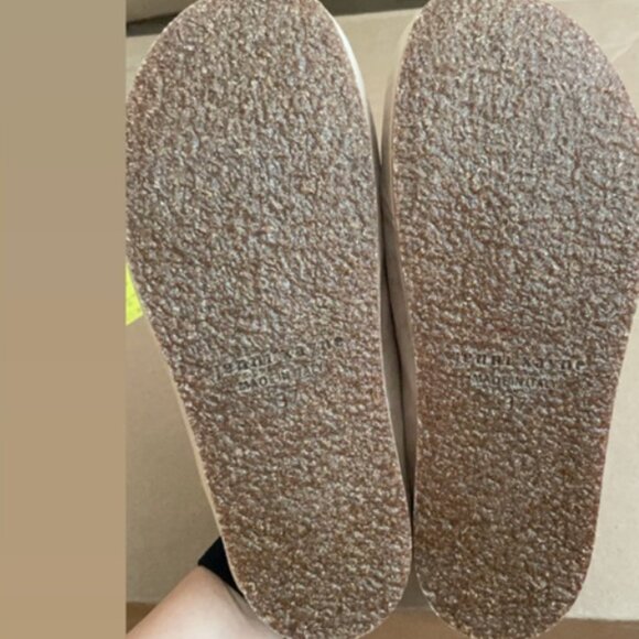 JENNI KAYNE  Shearling-Lined Mocs Clog mules slippers Size 36 6 Natural/Ivory - Picture 8 of 9